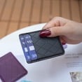 thumbnail image 4 of Decase for iPhone 15 Pro Max/Samsung Galaxy/Google and Most Smartphones Lightweight Universal Cash Wallet/Card Holder/ID Card Holder,Stick on Phone Back Wallet,Black Rhombus, 4 of 4