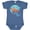 Indigo, variant on Inktastic Vero Beach, Florida Swimming Sea Turtle with Bubbles Boys or Girls Baby Bodysuit