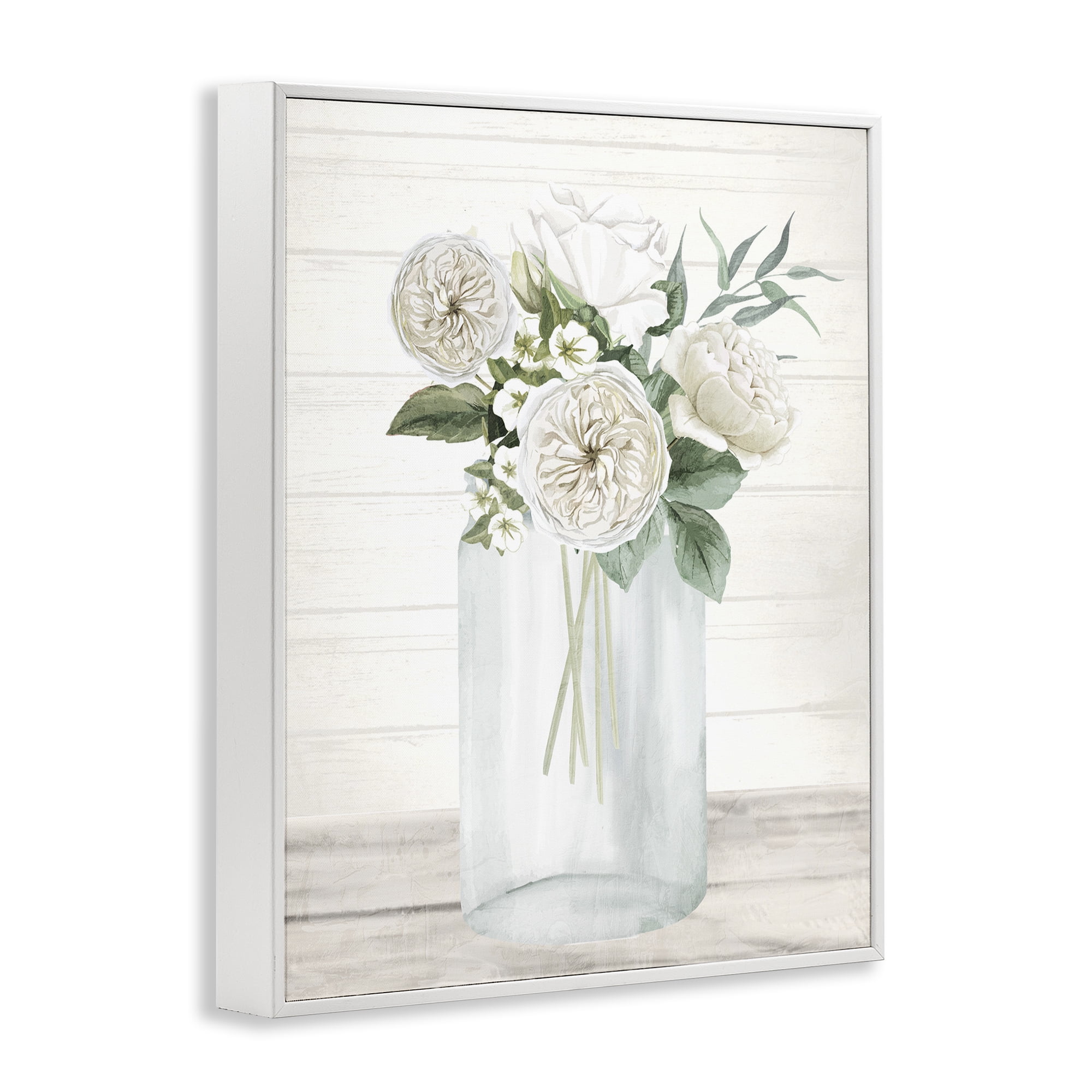 Stupell Industries Elegant Patience Bouquet White Framed Giclee Art, design by Kim Allen