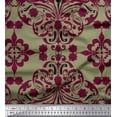 thumbnail image 1 of Soimoi Modal Satin Fabric Moroccan Damask Print Fabric by The Yard 42 Inch Wide, 1 of 3