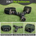 thumbnail image 3 of Outdoor Cat Enclosure with Cat Tunnel, Tent, Playhouse and Cat Toy Ball with Bell - Portable Indoor/Outdoor Playpen for Small Cats & Animals, 3 of 8