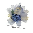 thumbnail image 6 of Tnobhg Women Hair Claw Fake Flower Decor Mesh Retro Rose Strong Claw Anti-slip Anti-break Lightweight Lady Hair Clamp Hair Gripper Ponytail Holder Clip, 6 of 8