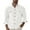 White, variant on Shirts for Men Solid Color with Double Pocket Casual Loose Business Long Sleeve Shirt Top S