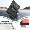 thumbnail image 4 of For Samsung Galaxy Tab S11 11 inch Case SM-X730 SM-X736, 360 Hand Strap, Shoulder Strap, Kickstand, Rugged Drop Protection, Black, 4 of 7