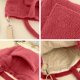 thumbnail image 3 of Hukapapa Bolso De Hombro De Felpa Bolso De Mano Grande Bolso De Piel Sintética Compras Citas Bagrose rojo, 3 of 5