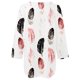 thumbnail image 2 of Gibobby Playera Manga Corta para Mujer Camiseta manga corta con cuello en V estampado para mujer(Blanco,G), 2 of 5