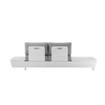 thumbnail image 2 of Pangea Home Yacht 3-piece Modern Aluminum Frame Outdoor Sectional in Gray, 2 of 21