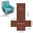 thumbnail image 2 of Recliner Chair Cover Reversible Small Recliner Slipcover for Dogs Seat Width to 25 Inch Washable Recliner Chair Protector with Elastic Adjustable Strap for Kids and Pets, 2 of 9