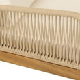 thumbnail image 5 of Noble House Outdoor Dining Chair - Acacia Wood - Set of 2 - with Cushions - Light Brown and Beige, 5 of 8