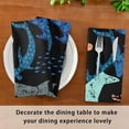 thumbnail image 7 of GZHJMY Grunge Sharks Cloth Napkins Set of 4 Pack, Washable Soft Table Dinner Napkins 20 inch for Kitchen, Hotel, Party, Wedding Washcloths, 7 of 7