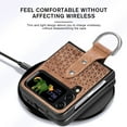 thumbnail image 5 of SaniMore for Samsung Galaxy Z Flip 4 Folding Case with Anti-Slip Strap, Rugged PC Case for Samsung Z Flip 4 Cover with Wireless Charging & Ring Lanyard Full Body Protective Case, Black, 5 of 10