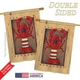 thumbnail image 3 of Breeze Decor BD-SM-H-107055-IP-BO-DS02-US Patriotic Lobster Coastal - Everyday Sea Animals Impressions Decorative Vertical House Flag - 28 x 40 in., 3 of 4