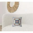 thumbnail image 3 of HomeRoots 418232 5 x 16 x 16 in. Gray & Indigo Blown Seam Geometric Indoor & Outdoor Throw Pillow, 3 of 5