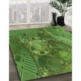 thumbnail image 3 of Ahgly Company Machine Washable Indoor Rectangle Transitional Pea Green Area Rugs, 5' x 8', 3 of 7