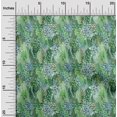 thumbnail image 2 of oneOone Rayon Forest Green Fabric Abstract Brush Stroke& Dot Craft Projects Decor Fabric Printed By The Yard 56 Inch Wide, 2 of 4