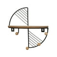 thumbnail image 1 of Étagère Murale en Forme d'Éventail en Fer, Rangement Décoratif pour Salon, Chambre et Bureau, Résistante à la Rouille et Élégante, 1 of 6