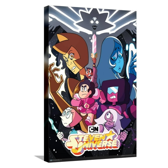 Steven Universe - One Sheet Canvas Wall Poster, 14.725" x 22.375"