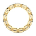 thumbnail image 4 of Round Shape Lab Grown Diamond Dream Bazel Eternity Ring For Women | 3 Carat IGI Certified 14K Yellow Gold | FG-VS Quality Friendly Diamonds Eternity Ring Size 5, 4 of 5