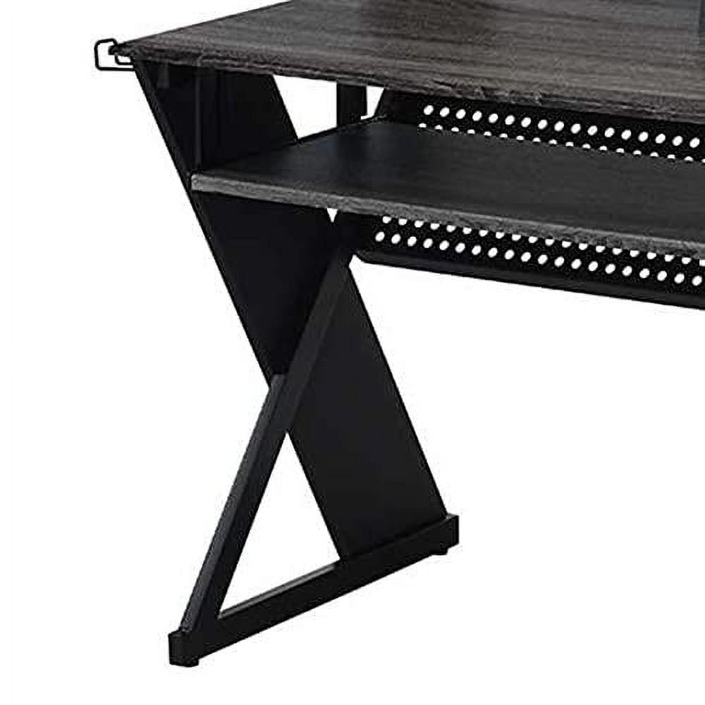 ACME Annette Wooden Music Desk with Shelves in Black Finish
