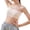 Beige, variant on Girls Seamless Training Bra Top Comfortable Breathable Wirefree Stretch Undershirt No Show Camisole for Dance Sports Daily Wear for Active White One Size