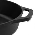 thumbnail image 5 of MegaChef 12 Inch Round Preseasoned Cast Iron Frying Pan in Black, 5 of 7