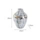 thumbnail image 2 of Nuevo Jarrón de cerámica con diseño de mármol de estilo chino, adornos for sala de estar, vestíbulo,, 2 of 6