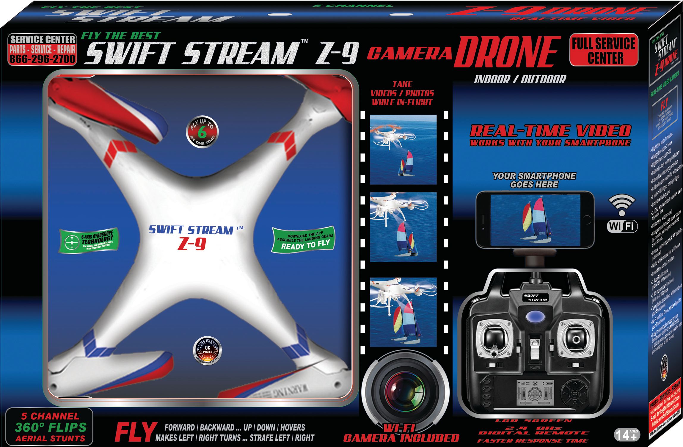 Swift Stream RC Z-9 12.4 inch Wi-Fi Camera Drone - image 4 of 4