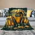thumbnail image 2 of COMIO Beer Print Blanket Soft Cozy Throw Blanket Warm Lightweight Blanket Flannel Throw Blankets Plush Decor for Chair Bedroom Living Room Sofa Bed Outdoor Travel, 2 of 6