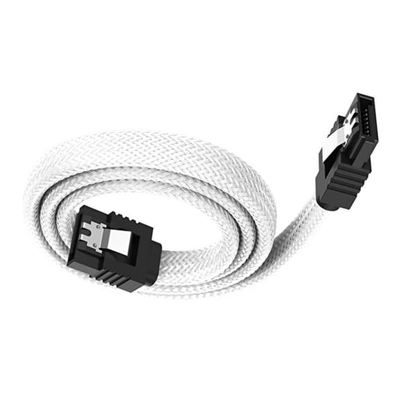 SATA3.0 6GB/s Computer Internal Cable 50cm Locking Latches Connectors Nylons Braideds AntiKink For HDDs HDDs Compatibility