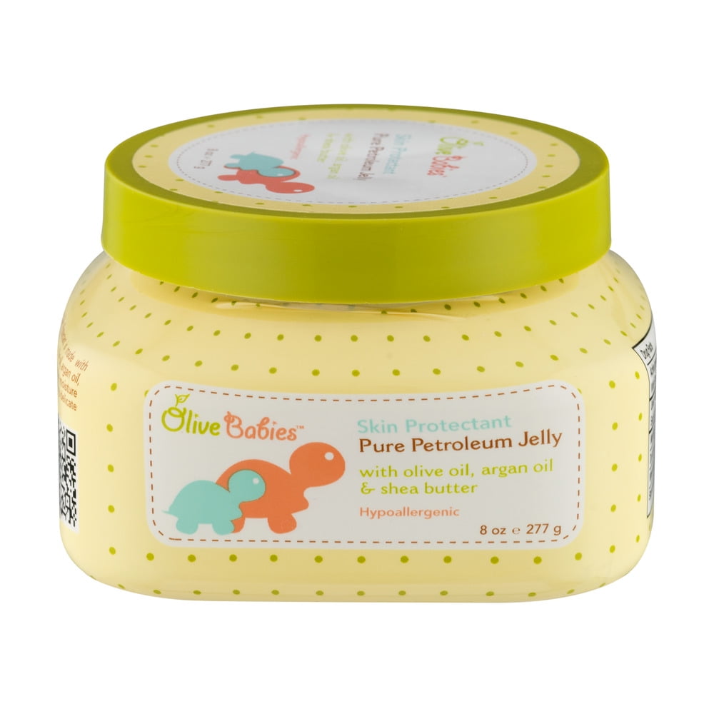 Olive Babies Skin Protectant Pure Petroleum Jelly with Olive Oil, Argan