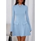 thumbnail image 3 of Vestido PRETTYGARDEN Elegante para Mujer, Otoño 2025, Azul Claro, 3 of 8