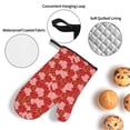 thumbnail image 3 of Cauagu Rose Flowers Print Oven Mitts and Pot Holders 4 pcs Set,Extra Thicken Long Kitchen Oven Glove Potholders BBQ Gloves-Oven Mitts and Pot Holders(11 Inch), 3 of 6