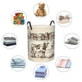 thumbnail image 6 of Kll Cows On The Farm Waterproof Foldable Laundry Hamper Bucket With Handles For Storage Bin,Kids Room,Home Organizer (Medium), 6 of 8