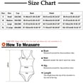 thumbnail image 3 of Summer Savings Clearance! Edvintorg Women's One Piece Swimsuit Sexy Deep V Neck Bathing Suit Crisscross Back Self Tie Slimming Swimwear Monokini, 3 of 7
