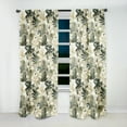 thumbnail image 3 of Designart "Second Oasis In Neutral Tropics I" Tropical Blackout Curtain Single Panel, 3 of 4