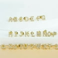 thumbnail image 4 of serony Simple Conception Lettre Strass Boucle d'Oreille Partie Randonnée Portable Stud Boucles d'Oreilles Photo Tir Oreille Décor Bijoux P, 4 of 8
