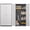 1-2 Shelves + Grey + Bedroom + Adjustable Shelves + Modern + Metal, variant on Gray Steel Lockable Large Capacity Wardrobe with Hanging Rod & Shelves for Bedroom, Living Room & Laundry