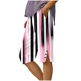 thumbnail image 3 of kladzum Women's Cotton Linen Shorts Print Loose Fit Straight Leg Side Buttoned Slits Capri Pants with Pockets for Summer Vacation Outfits S-2XL, 3 of 6