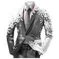 thumbnail image 1 of Kcodviy Boho for Mens Breasted Prom Suits Two Button Retro Ethnic Mens Suits Slim Fit Style Suits Open Front Young Mens Suits Business Casual Jacket, 1 of 3