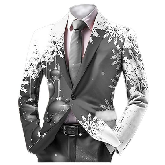 Mens Breasted Man Suit for Wedding Two Button Retro Ethnic Men Slim Fit Suit Style Suits Open Front Linen Business Casual Jacket