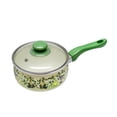 thumbnail image 6 of METALAC Olives Enamel Saucepan with Glass Lid 1.75 Qt (1.65 L) Enameled Steel Pot Sauce Pan, Green, 6 of 7