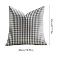 thumbnail image 3 of Fundas de almohada impermeables para exteriores con estampado clásico de cuadros para patio, piscina, jardín y sofá: fundas decorativas para cojines con textura tejida, fáciles de limpiar., 3 of 6