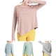 thumbnail image 5 of Women Long-Sleeve Off-Shoulder Loose Spring Breathable Leisure Sporty Tops, 5 of 6