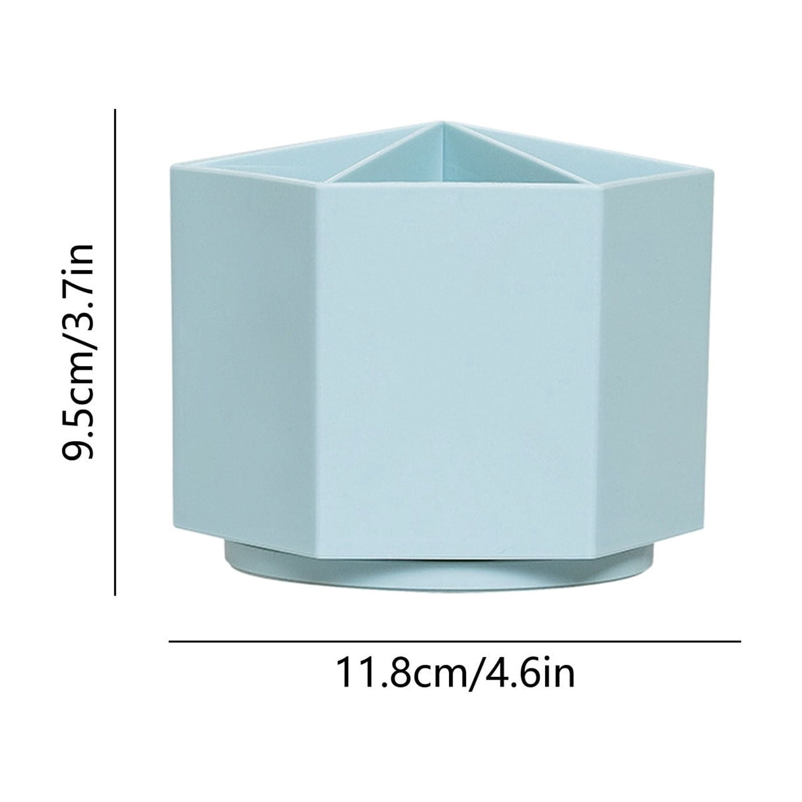 Werulen 360 Degree Rotating Pen Holder,6 Slots Large Capacity Organizer,Stable Office Desk Storage,Multi Function Home Study Tool,Desktop Work Area Accessory