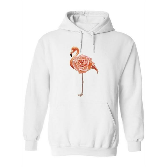 Surreal Flamingo And Rose Hoodie Women -Image by Shutterstock, Female 3X-Large