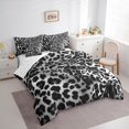 thumbnail image 3 of Homewish Cheetah Leopard Print 7pcs Bedding Comforter Set for Female Men,Black White Queen Bedding Sets Super Cozy,Jungle Animal Queen Sheet Sets,Ultra Soft Home Decor,Reversible, 3 of 8