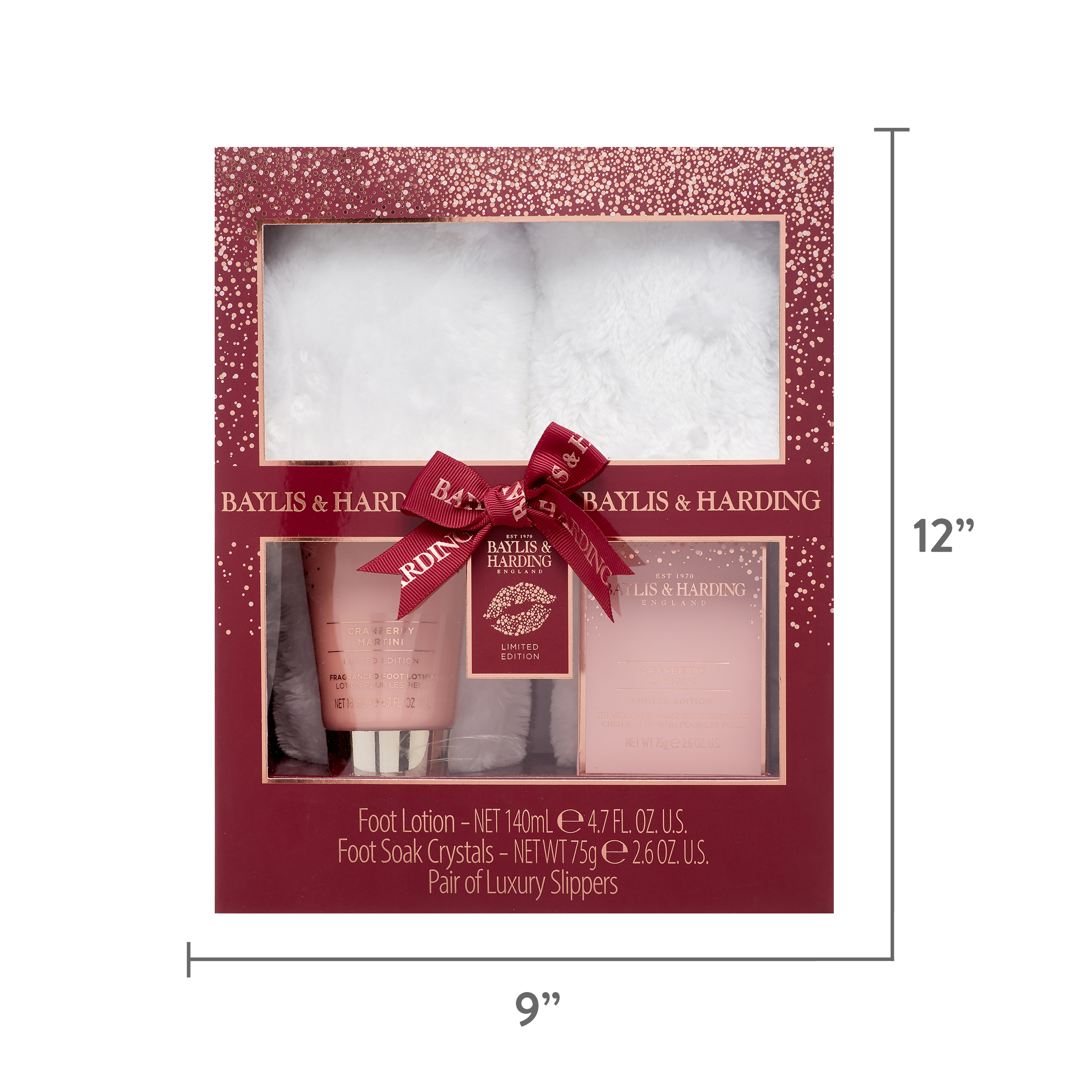 Baylis & Harding Cranberry Martini Slipper Gift Set - image 6 of 6
