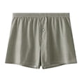 thumbnail image 2 of WIZUTIZ Mens Striped Underwear Boxers Comfort Cotton Button Fly Pajamas Sleep Shorts, 2 of 3