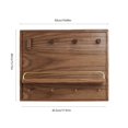 thumbnail image 2 of Wooden Decorative Fuse Box Covers with Shelf & Hooks, Decorative Wall Electrical Panel Cover, 2 of 7