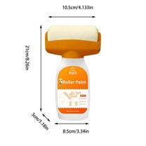 Leodye 1PCS 2-in-1 Wall Repair Roller Brush - with Wall Repair Paste, All-in-One Tool for Home Wall Renovation -8*4IN